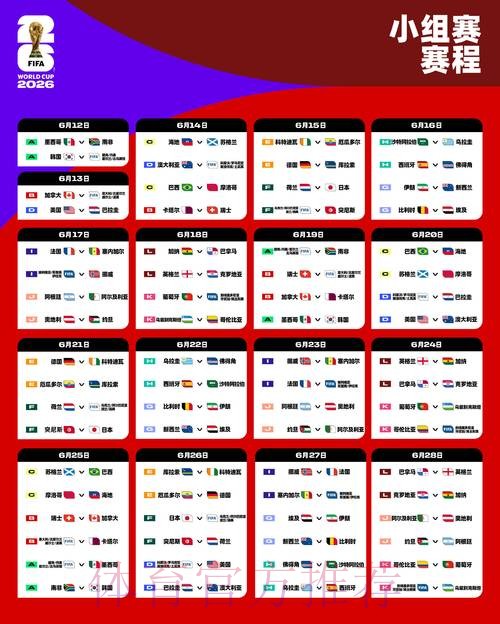 2026世界杯比赛时间今日全程直播查询入口 2026世界杯比赛时间今日全程直播查询入口